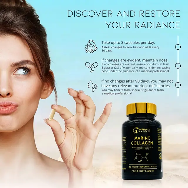 Marine Collagen with hyaluronic, biotin & blueberry (60 Marine Collagen with hyaluronic, biotin & blueberry (60